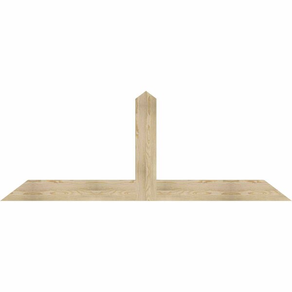 Ekena Millwork Portland Rough Sawn Timber Gable Bracket, Douglas Fir, 84"W x 31"H x 2"D x 6"F, 9/12 Pitch GBW084X31X0206POR00RDF - main